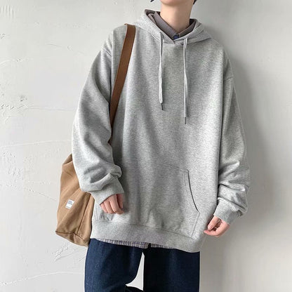 xiangtuibao Solid Color Hoodie Men Autumn New Male Casual Hoodies Sweatshirts Loose Streetwear Korean Fashion Hip Hop Hoodies