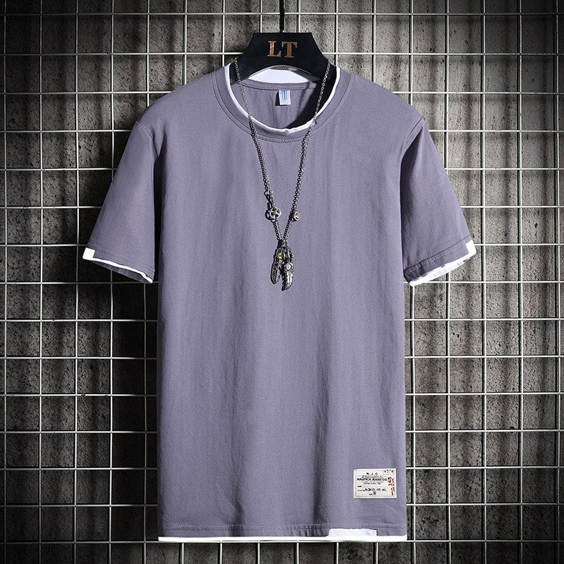 xiangtuibao Fashion Brand Hip Hop Men T-Shirts Summer Men's T Shirt New Casual Solid Tshirts Street Brand Clothing Men Tee Shirts Tops