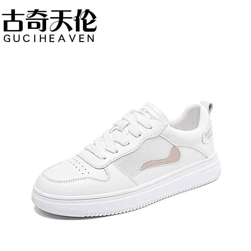 xiangtuibao New women's shoes skate shoes sports  summer lightweight mesh casual shoes travel shoes thick bottom breathable Fashion