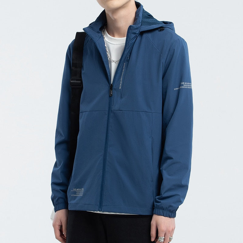 xiangtuibao Summer Lightweight Breathable Sun Protection UvProof Hooded  Jacket UPF50+Skin Coat Single-Layer Men Thin Men Windbreaker Couple