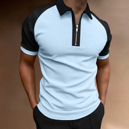 xiangtuibao  Men's Polo Shirts Short Sleeve T-Shirts Contrast New Summer Streetwear Casual Fashion Business Tops S-3XL