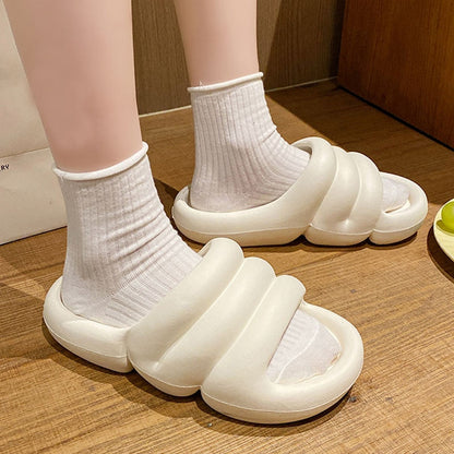 xiangtuibao  Comfort Soft Bottom Women's Cloud Slippers Summer  Non-slip Platform Slippers Women Thick Sole Bathroom Home Slides Sandals