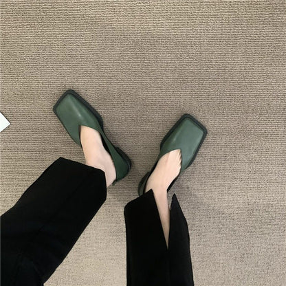 New Square Toe Flats Women Casual Shoes Fashion Design Black Flats Ladies Boat Shoes Blue Green Zebra Summer Loafers