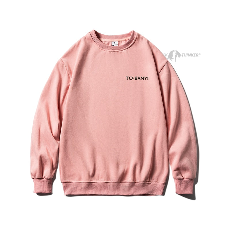 xiangtuibao Harajuku Men Casual Sweatshirts Oversized Autumn Winter Male O Neck Hoodies Korean Fashion Unisex Sport Pullovers