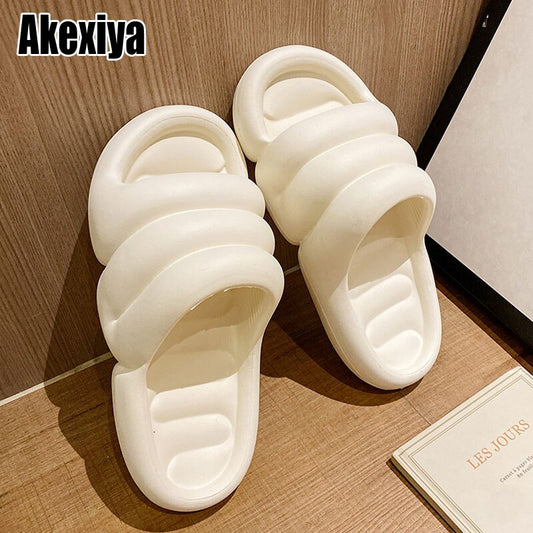 xiangtuibao  Comfort Soft Bottom Women's Cloud Slippers Summer  Non-slip Platform Slippers Women Thick Sole Bathroom Home Slides Sandals