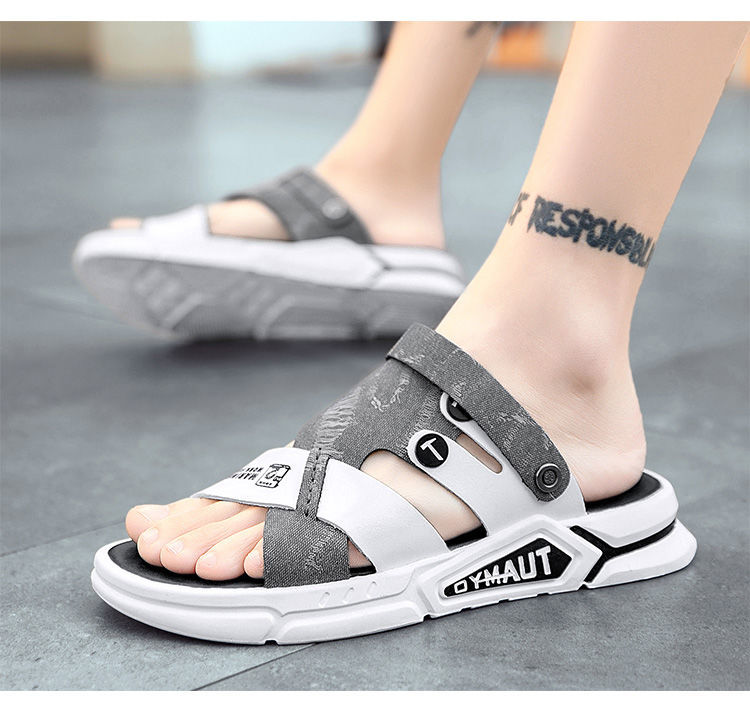 xiangtuibao Men Sandals leather  new Summer fashion Beach Sandals luxury brand designer Casual Driving shoes Outside Slippers