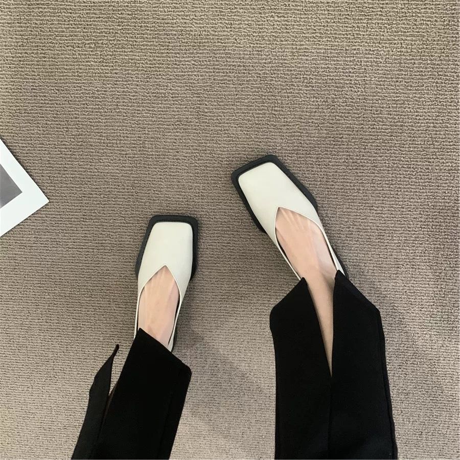 New Square Toe Flats Women Casual Shoes Fashion Design Black Flats Ladies Boat Shoes Blue Green Zebra Summer Loafers