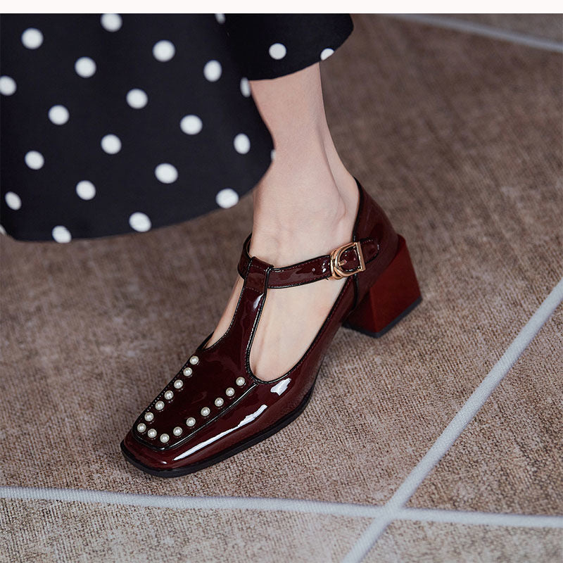 xiangtuibao Women's Sandals Everyday Casual Work Comfortable Soft Leather Women's Shoes Fashion Thong Shoes with Skirts Mary Jane Shoes