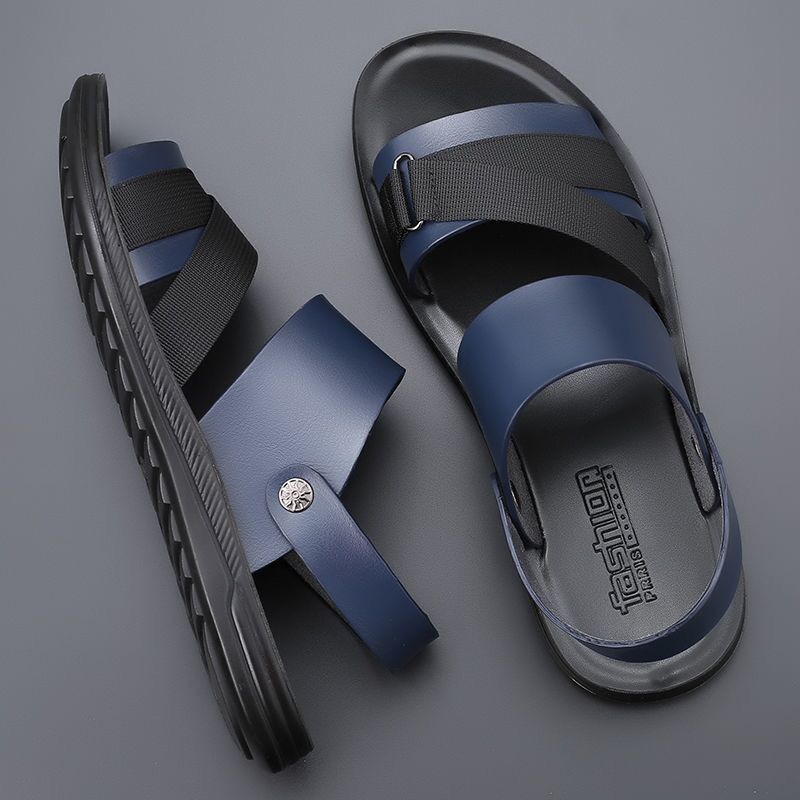 xiangtuibao men sandals leather italian brand  New Outdoor Fashion designer slippers Summer Beach Soft Casual Holiday Sandals