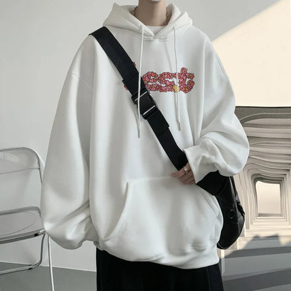 xiangtuibao - Stylish! Hooded crew neck hoodie men harbor hoodie men