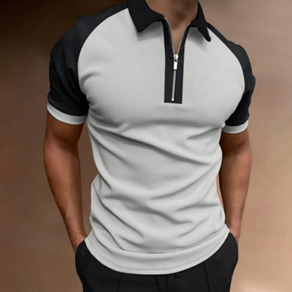 xiangtuibao  Men's Polo Shirts Short Sleeve T-Shirts Contrast New Summer Streetwear Casual Fashion Business Tops S-3XL