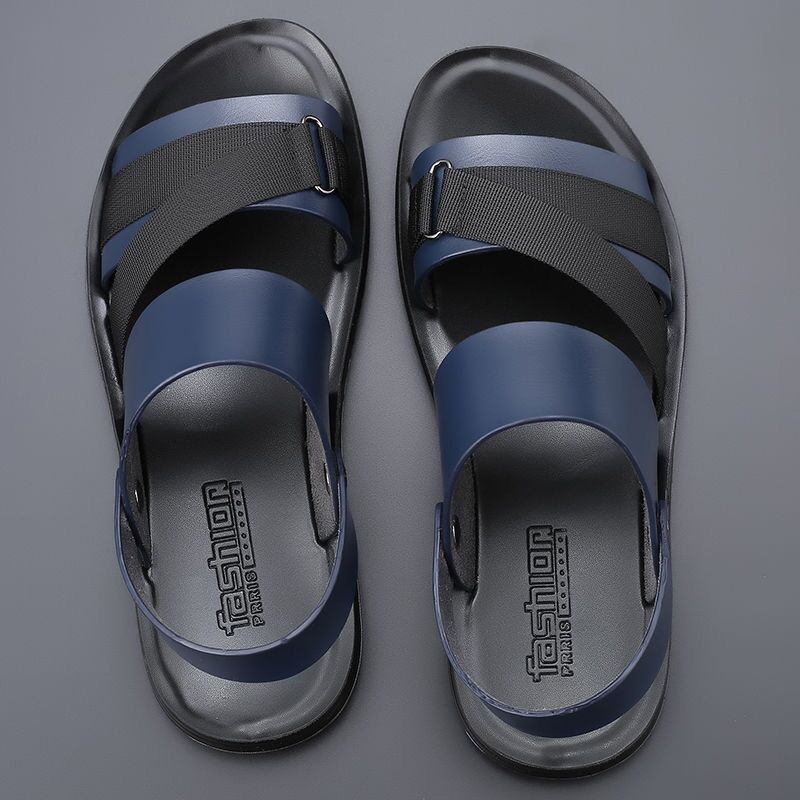 xiangtuibao men sandals leather italian brand  New Outdoor Fashion designer slippers Summer Beach Soft Casual Holiday Sandals