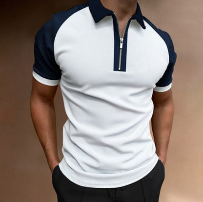 xiangtuibao  Men's Polo Shirts Short Sleeve T-Shirts Contrast New Summer Streetwear Casual Fashion Business Tops S-3XL