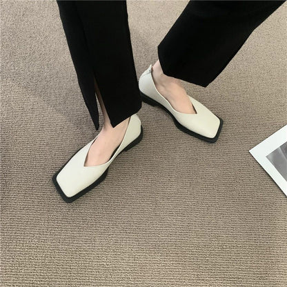 New Square Toe Flats Women Casual Shoes Fashion Design Black Flats Ladies Boat Shoes Blue Green Zebra Summer Loafers