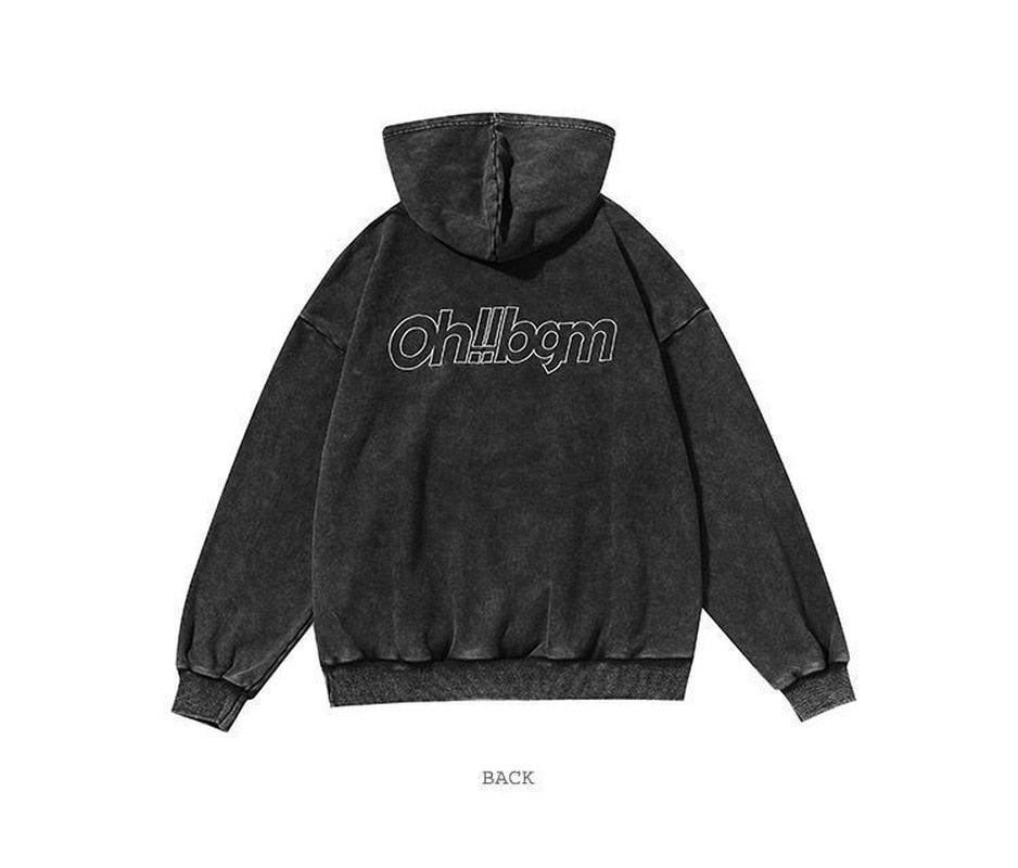 xiangtuibao Dark Style Personality Washed Hooded Sweater High Street All-match Letter Embroidery Men's and Women's Clothing Pullovers