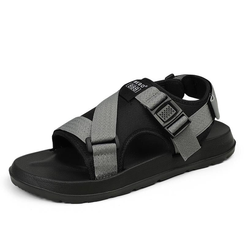 xiangtuibao Men Sandals Summer Shoes New Gladiator Men's Sandals Fashion Man Flip Flops Gray Black Flat Shoes sandalias Male Big Size 36-46