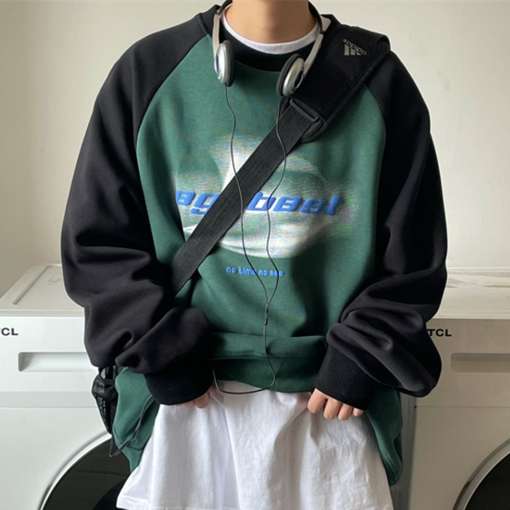 xiangtuibao 90s Vintage Hoodie Women Hip Hop Streetwear Oversized Sweatshirts Boyfriend Style Harajuku Retro Long Sleeve Pullover
