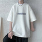 xiangtuibao Men's Oversized Tshirts Letter Print Tee Shirt Korean Style Women Man Unisex Short Sleeve Tops Large Size Male Tees 5XL