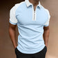 xiangtuibao  Men's Polo Shirts Short Sleeve T-Shirts Contrast New Summer Streetwear Casual Fashion Business Tops S-3XL