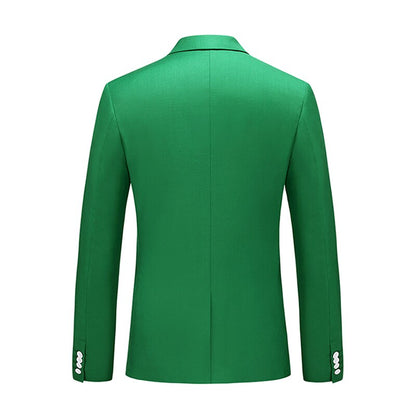 xiangtuibao Bright Green Suit Jacket Men's Stylish Slim Blazer Wedding Party Dress Coat Suitable for All Seasons Big Size 5XL 6XL