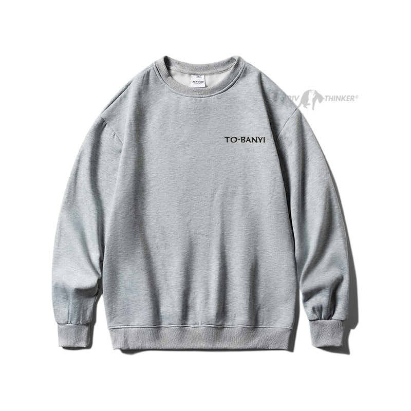 xiangtuibao Harajuku Men Casual Sweatshirts Oversized Autumn Winter Male O Neck Hoodies Korean Fashion Unisex Sport Pullovers