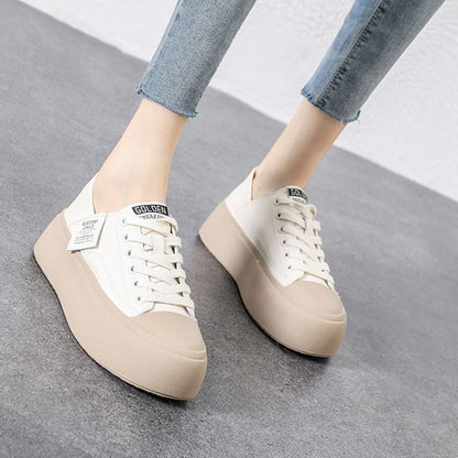 xiangtuibao Women New Sport Sneakers Flats Shoes Spring Autumn  Casual Lace Up Walking Comfortable Loafers Non Slip Chaussures Femme