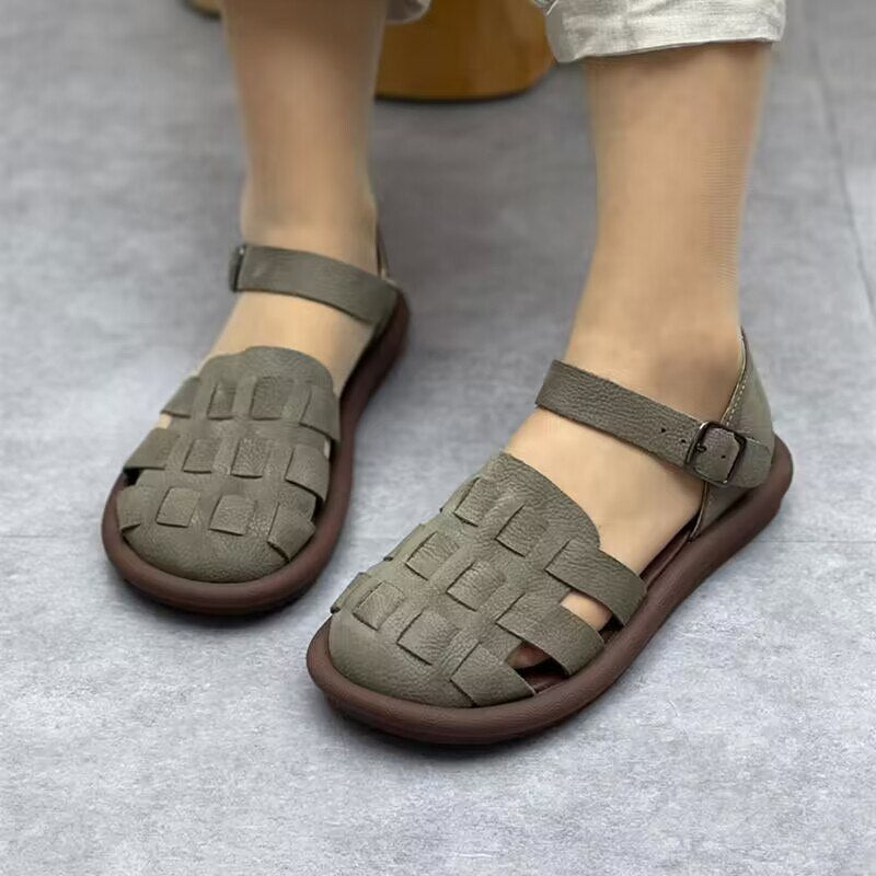 xiangtuibao Summer New Women Sandals Flats Platform Shoes  Fashion Sport Walking Casual Shoes Beach Rome Dress Buckle Chaussures Femme