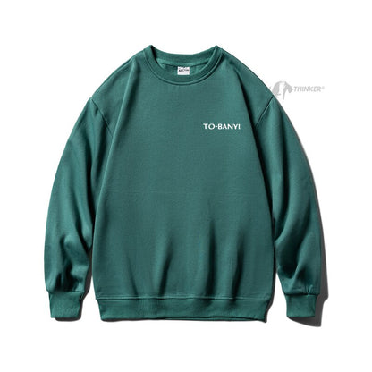 xiangtuibao Harajuku Men Casual Sweatshirts Oversized Autumn Winter Male O Neck Hoodies Korean Fashion Unisex Sport Pullovers