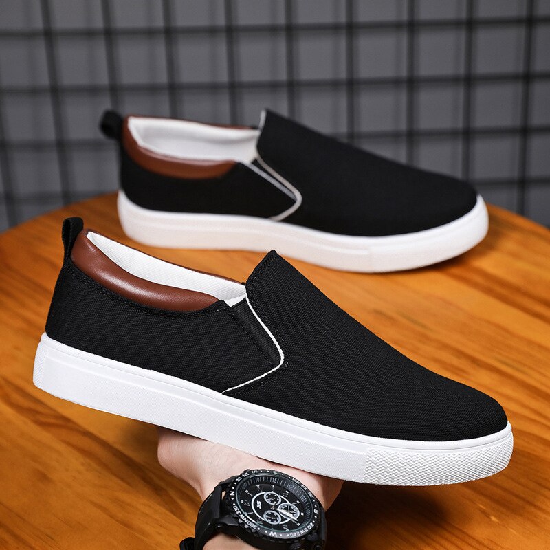 Loafers Men Spring New Casual Canvas Shoes Men Light Slip-on Sneakers Comfortable High-quality Flat Shoes Men Footwear ������������������