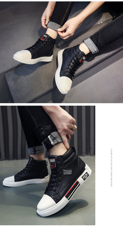 xiangtuibao  High Top Shoes Men Fashion Breathable Casual Shoes Daily White Shoes Classic Wear Resitant gym shoes Men Hip Hop Sneakers