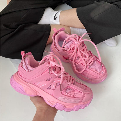 New Color Women's Chunky Sneakers 41 42 Fashion Designer Men Women Casual Sport Shoes Lightweight Jogging Running Shoes Woman