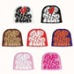 Candy Color Y2K Knitted Beanie Hip Hop Letter Jacquard Elastic Knit Hat Warm Skull Cap Trendy Coldproof Ski Hats For Women