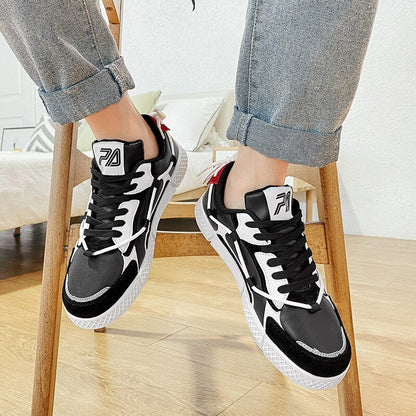 Men Casual Shoes Student Fashion Lace up sports shoes  spring new Comfy Leather Men Shoes Man popular Mixed Color style