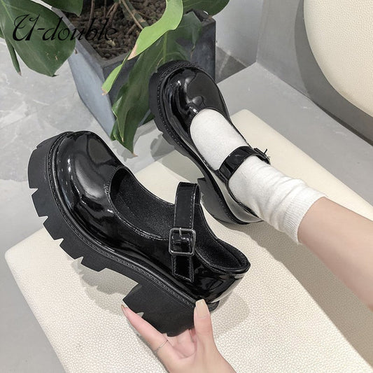 xiangtuibao  Women Shoes Japanese Style Lolita Shoes Women Vintage Soft High Heel Platform shoes College Student Mary Jane shoes