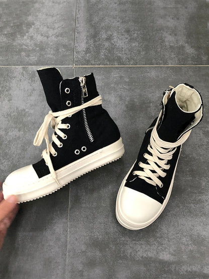 xiangtuibao  Increased  High-top Canvas Sneakers  Shoes Female Men's Thick-soled Sports Hip-hop Gaobang Torre  Tide Shoes