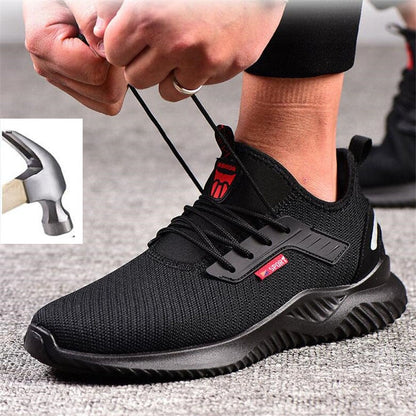 xiangtuibao    Autumn Steel Toe Work Safety Shoes for Men Puncture Proof Security Boots Man Breathable Non-slip Industrial Sneakers Male