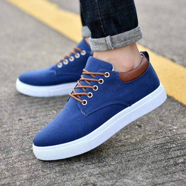 xiangtuibao   New Arrival Canvas Shoes Men Spring Summer Casual Canvas Shoes For Men Flats Men Shoes Driving Sneakers Men Shoes