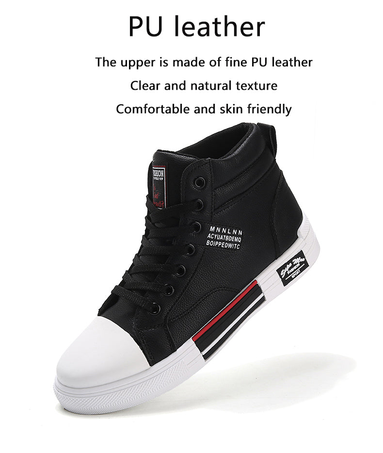 xiangtuibao  High Top Shoes Men Fashion Breathable Casual Shoes Daily White Shoes Classic Wear Resitant gym shoes Men Hip Hop Sneakers