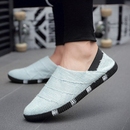 Men Causal Shoes All-match Breathable Slip on Set Foot  Canvas Shoes New Sneakers Men Flax Shoes Fashion Trend Shoes Men