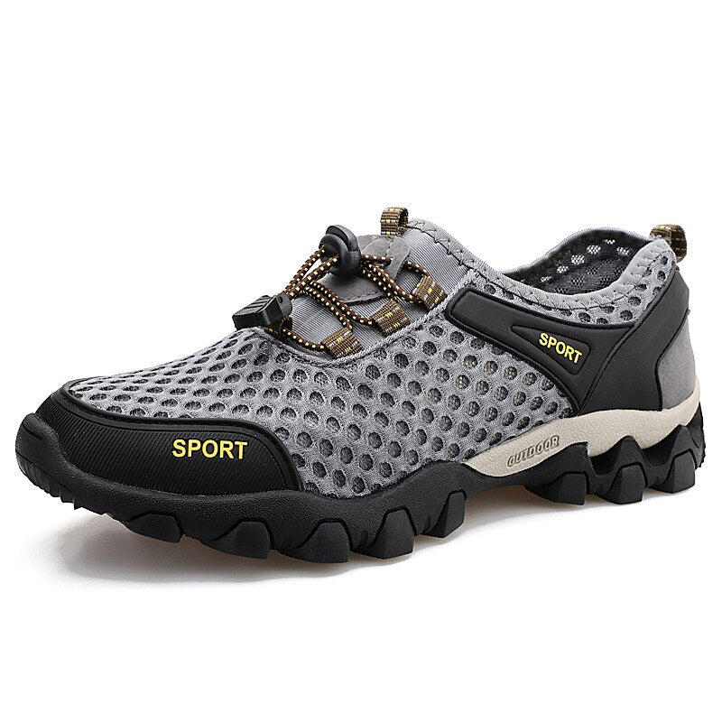 New outdoor sports men's shoes mesh air-conditioned shoes breathable deodorant running men's sports casual shoes in summer