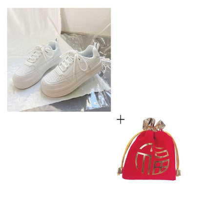 White Women's Sneakers Shoes Sports Kawaii Platform Spring Flat Tennis Casual Basket Vulcanize Running Lolita Trainers