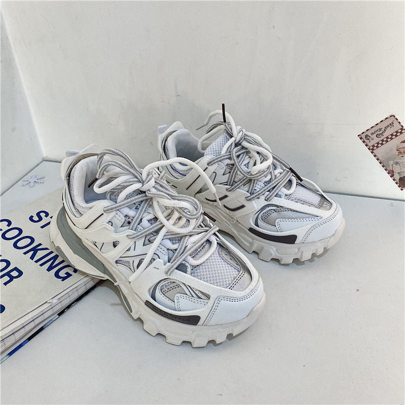 Streetstyle Ulzzang Women Men Chunky Sneakers  Breathable Designer Unisex Sport Shoes Classic Ladies Trainers Plus Size 42