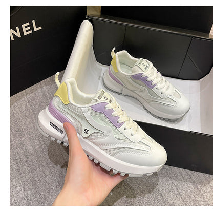 spring New Female Casual Shoes Breathable Light Woman Sneakers Women's Vulcanize Shoes Mixed Color Non-slip Soft Sole Shoes