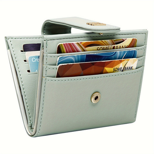 Mini Wallet for Women - Ultra-Slim Bifold Design with Spacious Credit Card Slots, Minimalist Look, Secure Zipper Closure, and Convenient Coin Pocket - Perfect for Everyday Carry