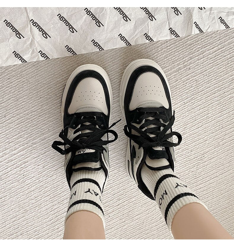 xiangtuibao White Shoes for Women In Autumn and Winter, Versatile High Rise Shoes, New Student Light Sports Shoes women shoes