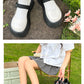 Platform Flats Women Patent Leather Casual Lolita Shoes Female Chunky Heel Vintage Mary Jane Flats Fashion Loafers
