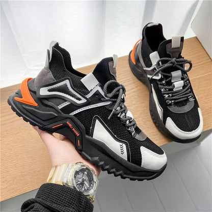 Men Sneakers Lace Up Sport  Shoes Classical Mesh Breathable Casual Fashion Moccasins Lightweight Dad Shoes Sneakers Men Footwear