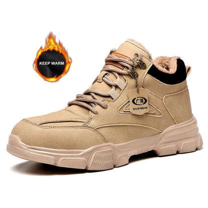 xiangtuibao    New Men's Safety Shoes Indestructible, Smash-Resistant Stab-Resistant Steel Toe Work Boots Outdoor Sports Shoes Men's Boots