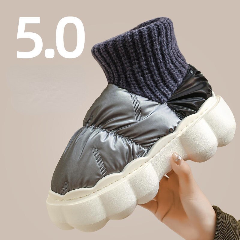 xiangtuibao Winter Boots for Women Chunky High Heels Ladies Shoes Thick Platform Waterproof Comfortable Soft Warm Fur Female Snow Boot