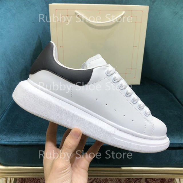 White Shoes Sneakers Designer Brand Luxury Women Platform Mcqueen Couple Shoes  for Men Chaussure Femme Zapatos De Mujer RB5